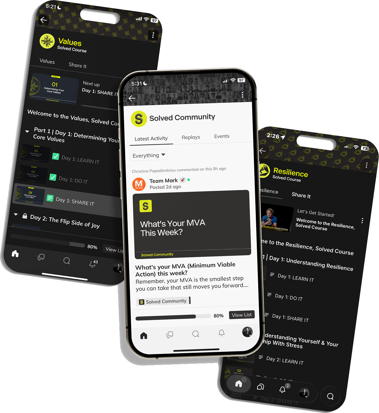Solved app on multiple phones