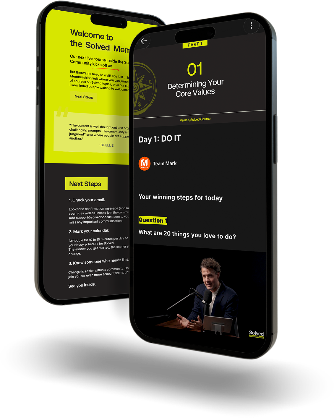 Solved Membership on phone