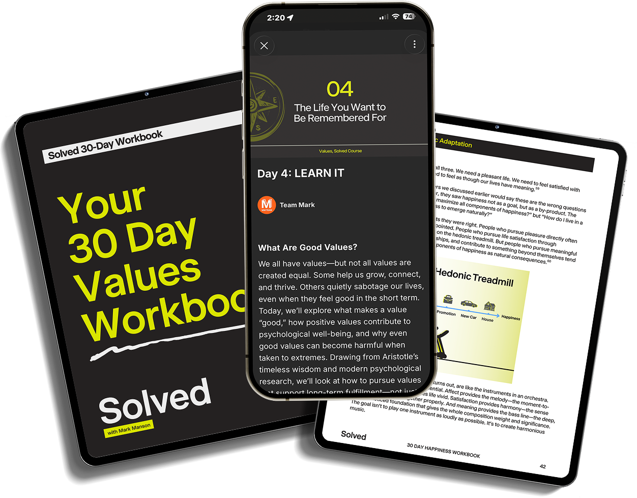 Solved workbooks and app