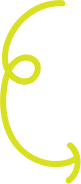 Yellow curly arrow